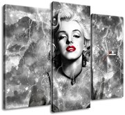 Gario Órás falikép Felvillanyozó Marilyn Monroe - 3 részes Méret: 90 x 70 cm