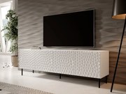 TV szekrény/asztal Ergibet (fehér + fehér + fekete). 1070609