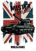 Plakát World of Tanks - Mister One Shot - Union Jack