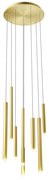 Redo 01-2050 - LED Csillár zsinóron MADISON 8xLED/4W/230V arany
