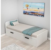 Egyszemélyes ágy 90 cm Newslet (fehér). Akció -21%. 1107684