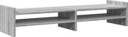 vidaXL szürke sonoma színű szerelt fa monitorállvány 100 x 27 x 20 cm