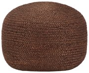 kézzel készült barna juta puff 40 x 45 cm