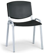 Design konferencia szék - szürke lábak, fekete