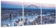 New York képe (órával) (90x30 cm)
