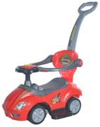 Baby Mix Mega Car 3 az1- ben futóbicikli vezetőrúddal, piros