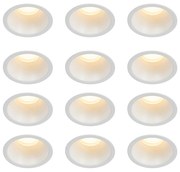 12 db-os beépíthető spotlámpa szett fehér GU10 35 mm IP44 - Dept