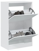 fehér szerelt fa cipőszekrény 60 x 34 x 96,5 cm