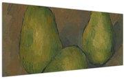 Kép - Paul Cézanne, Three Pears, reprodukciók (120x50 cm)