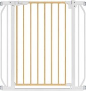 Lionelo - Biztonsági kapu TRUUS SLIM fehér/bézs