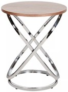 Eos E dohányzóasztal dió/króm 45cm