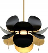 Hudson Valley függeszték Ginger fém/üveg arany/fekete/opál E27 1x100W