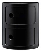 Kartell Componibili 4966 tárolóasztal, 2 tároló rész, több színben Szín: fekete