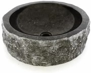 DIVERO Mosdókagyló márvány Black Ø47