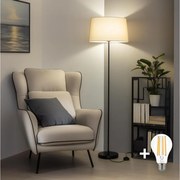 Brilagi - CERIA LED állólámpa 1xE27/40W/230V átm. 45 cm bézs/fekete