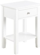 LARA éjjeli szekrényke, fehér színben