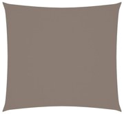 tópszínű négyzet alakú oxford-szövet napvitorla 7 x 7 m