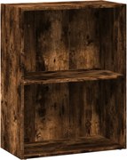 vidaXL füstös tölgy színű szerelt fa könyvespolc 60 x 30 x 77 cm