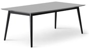 Fekete-antracitszürke bővíthető étkezőasztal 100x210 cm Meza – Hammel Furniture