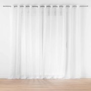 Fehér voile fényáteresztő függöny 400x240 cm Lissea – douceur d'intérieur