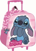 Disney Lilo és Stitch, A csillagkutya Lovely gurulós ovis 3D hátizsák, táska 32 cm