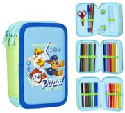 Háromszintes iskolai tolltartó mancsos járőr kölykökkel