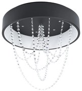 Eglo Berlona 39762 távirányítós kristály mennyezeti lámpa, 34W+6x5,4W LED, 3000K, 4000+6x510 lm
