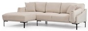 Leo világosbézs sarokkanapé, bal oldali - Artie