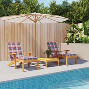 2 db piros kockás oxford szövet nyugágypárna