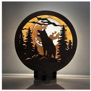 Li-Go 23574/DUB2 - LED dimmelhető asztali dekoráció LED/12W/230V 20x22 cm tölgy