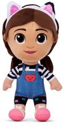Gábinin Kouzelný Domek Gabby in dungarees 25 cm,plush