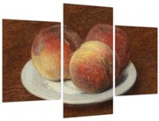 Kép - Henri Fantin-Latour, Three Peaches on a Plate, reprodukciók (90x60 cm)