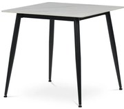 Étkezőasztal 80×80 cm, Kerámia Márvány Lappal. HT-398M WT