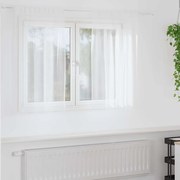 Függönyök függönyökkel 2 pcs Fehér 140x140cm Poliészter