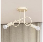 Felületre szerelhető csillár OXFORD 2xE27/15W/230V krémszínű
