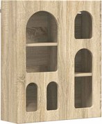 vidaXL Függő szekrény polcokkal Sonoma tölgy 59 x 20 x 71.5 cm Faanyag