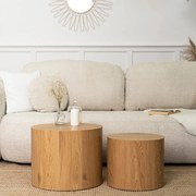 Dohányzóasztal szett Tölgy színben. LEILA