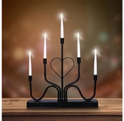 Brilagi - LED karácsonyi gyertyatartó LED/2xAA fekete