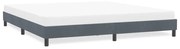 vidaXL sötétszürke bársony ágykeret matrac nélkül 180x220 cm