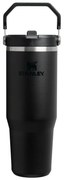 Fekete rozsdamentes acél termosz 890 ml IceFlow™ Flip Straw 2.0 Tumbler Black – Stanley