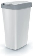 Szemeteskosár színes tetővel, 45 l, szürke