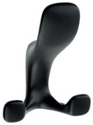 Fogas fém, Toledo A0, matt fekete, kalaptartós dupla