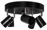 ByRydens 4200730-4002 - CORRECT spotlámpa, 5xGU10/7W/230V, fekete, átmérő 30 cm