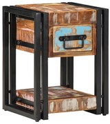 Éjjeli asztal 40x40x40 cm Tömör újrahasznosított fából