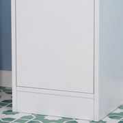 kleankin Fürdőszoba Magas Oszlop Szekrény Állítható Polccal - 30 x 28 x 170 cm - Fehér | Aosom