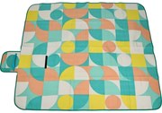 Retro kocka piknik takaró 130 x 150 cm, kék