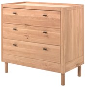 Natúr színű tölgyfa gyerek komód 100x95x55 cm Forrest – Vipack