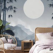 Fotótapéta - Nap a bambuszok között (147x102 cm)