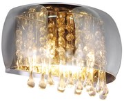 Globo KALLA 15809W üveg-kristály falilámpa, 2x40W G9