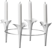 Rozsdamentes acél gyertyatartó Bloom - Georg Jensen